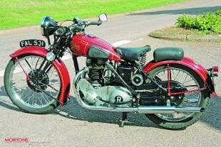 Rudge Ulster 1938 classic motorcycle