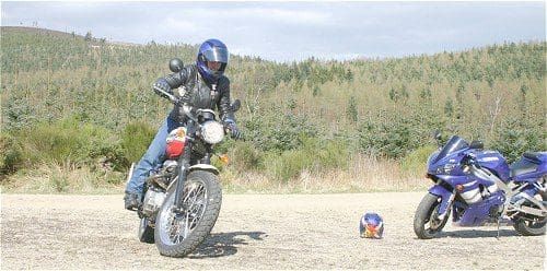 The game of Moto-Ball was great fun until the R1 owner returned.