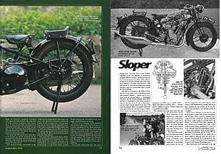 BSA 500cc Sloper classic British motorcycle