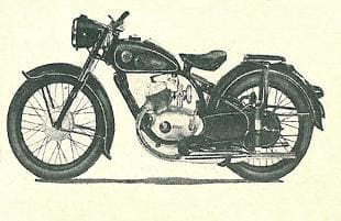 1952 German Durkopp 198cc luxury lightweight motorcycle