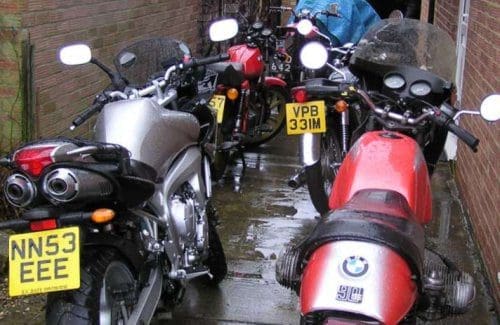 Amazing what you find crammed up The Toaster's back passage. Mostly bikes belonging to people called Paul.