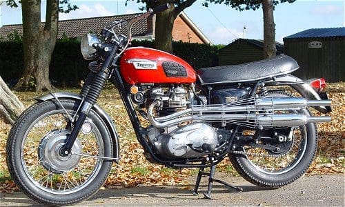 What I want to know is why we have no pictures of the other side of this bike? What lurks on the dark side of the TR6?