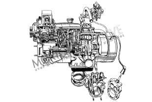 Horizontally opposed Velocette LE motorcycle engine