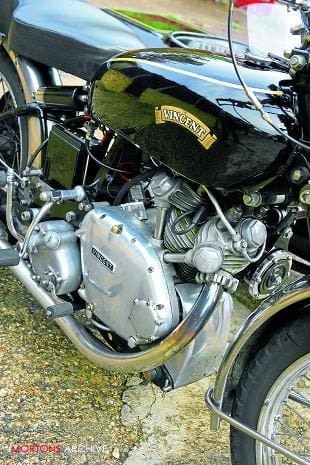 Vincent Comet and LE sidecar