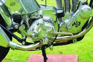 AJS classic trial bike restoration