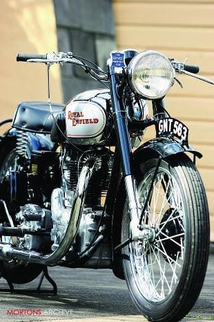 Royal Enfield J2 classic British motorcycle