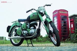 BSA C10 classic British motorcycle