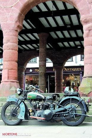 BSA G13/33 classic British sidevalve V-twin motorcycle from BSA
