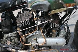 BSA G13/33 classic British sidevalve V-twin motorcycle from BSA