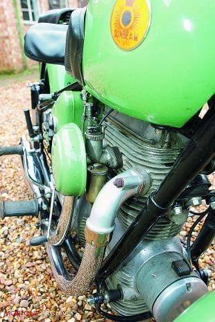 Sunbeam S7 classic Britich motorcycle