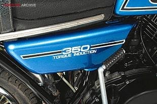 Yamaha RD350B 1974 clasic two stroke Japanese motorcycle