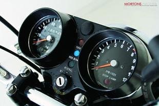 Kawasaki 750H2 motorcycle instrument console
