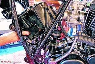 Yamaha XT500 motorcycle restoration