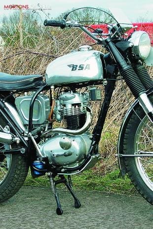 BSA B40 classic single British motorcycle