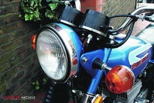 Suzuki GT185 classic Japanese motorcycle