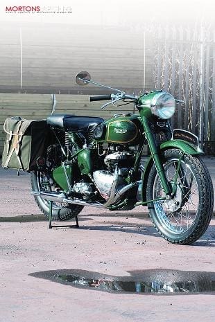 Triumph TRW 500 classic British motorcycle