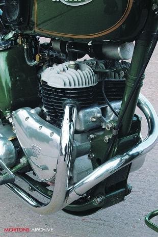 Triumph TRW 500 classic British motorcycle