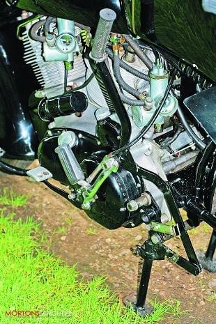 Vincent Black Prince classic British motorcycle