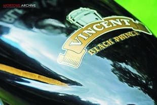 Vincent Black Prince classic British motorcycle