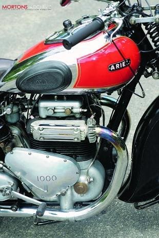 Ariel Square Four motorcycle restoration