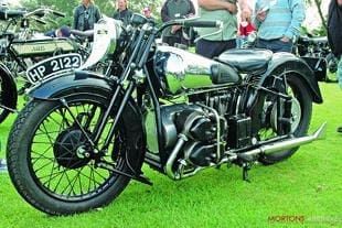 George Brough four cylinder classic motorcycle