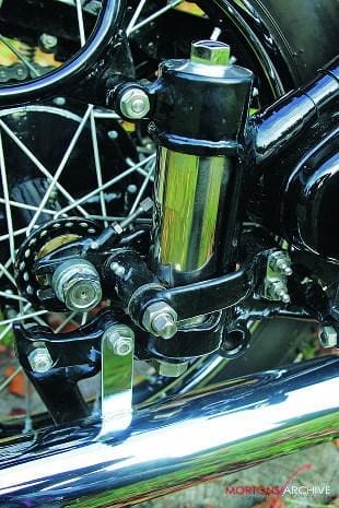 Ariel VB motorcycle rear suspension