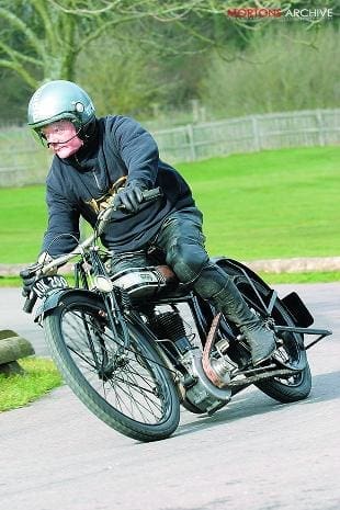 Norton Old Miracle sidevalve racing motorcycle