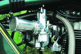 Triumph motorcycle engine in Norton frame, Triton