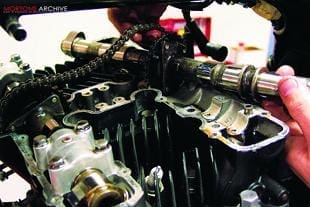 Adjusting motorcycle engine valve clearances
