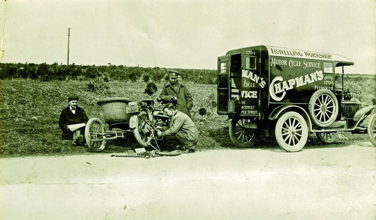 From the archive: The travelling motorcycle repair shop