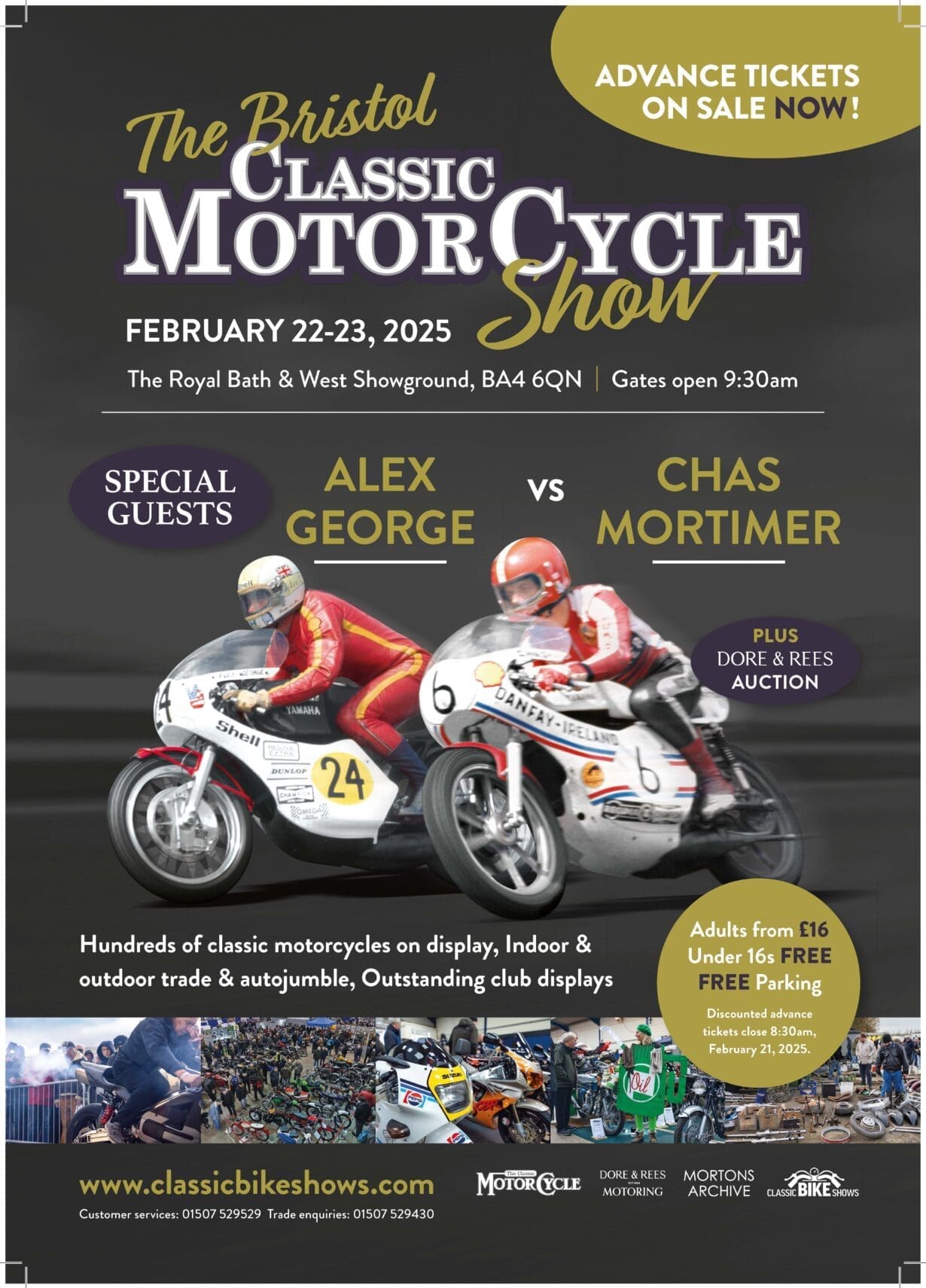 Bikes, banter, and big names: Alex George and Chas Mortimer star at the Bristol Classic Bike Show!