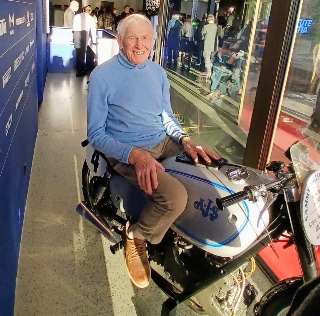 Sammy Miller and his 1947 AJS Porucpine