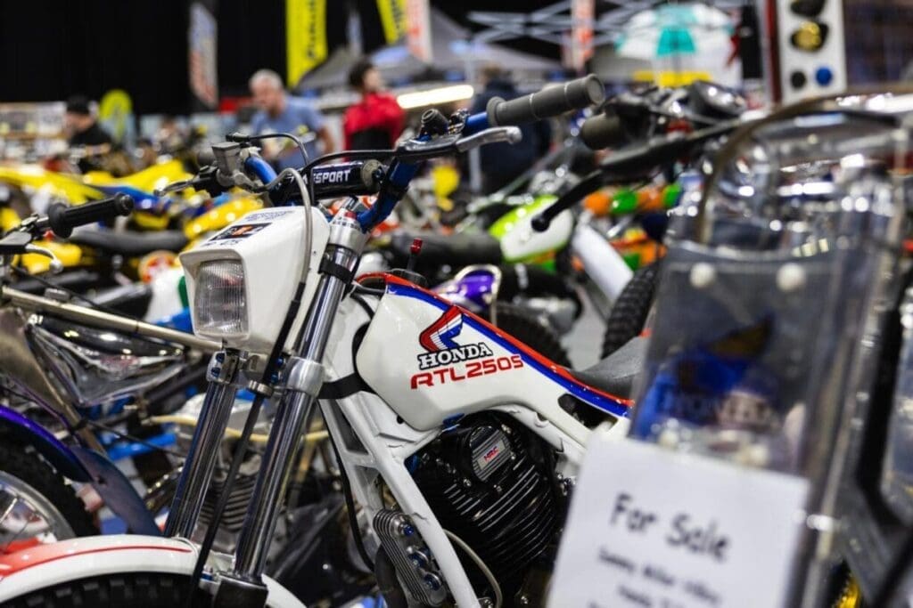 A huge amount to see at the Telford Classic Dirt Bike Show