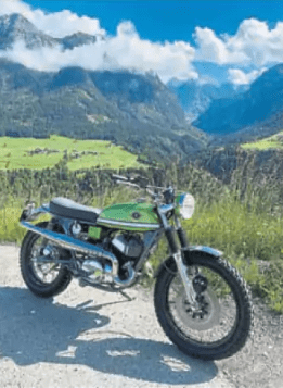 Suzuki T500 built by Tim Hurst