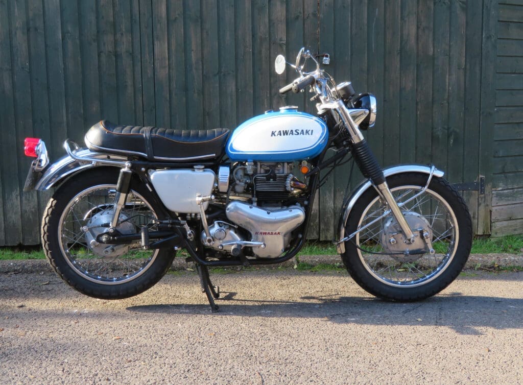 The W series is now one of the more sought after 1960s Japanese machines; this W2 65—TT Commander’ was sold at Bonhams’ Winter Sale at Bicester Heritage in 2020 for £7475.