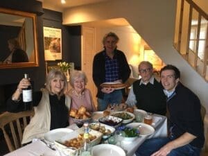 Pat Gorman, second right, with his family.
