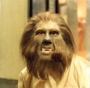 Pat Gorman as a Primord in the 1970 Doctor Who story Inferno.