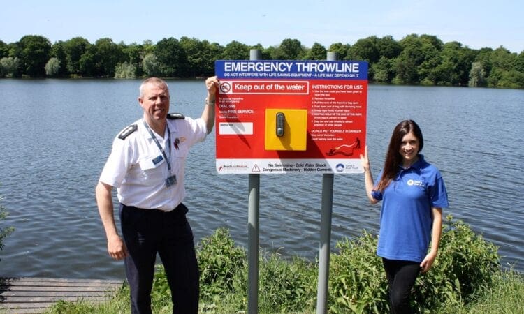 Canal charity gives public safety boost to Carr Mill Reservoir, St Helens