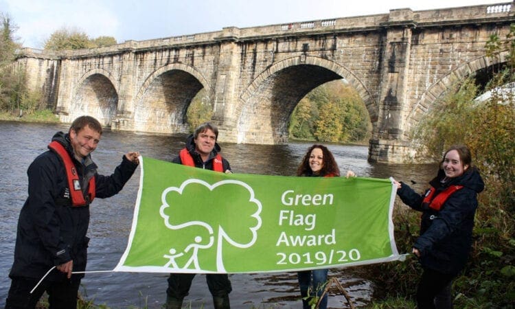 Lancaster Canal flies new Green Flag
