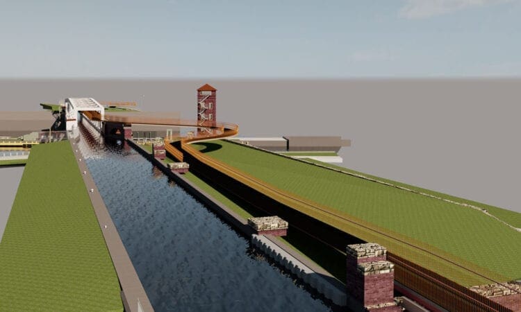 Barton Swing Aqueduct towpath works to be submitted for planning