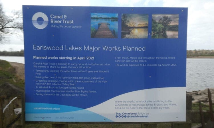 Major works planned at Earlswood Lakes in Warwickshire