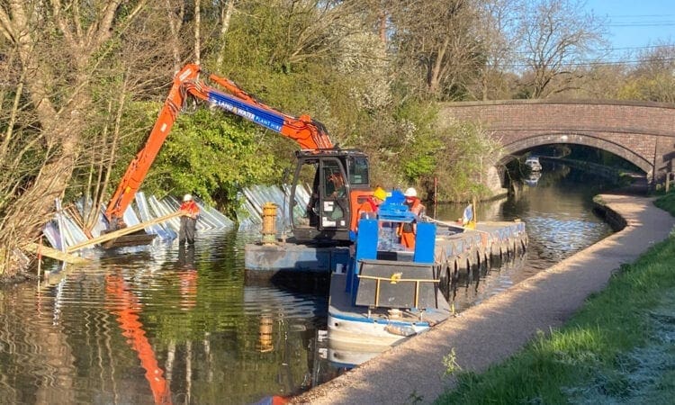 Dredging project begins on Grand Union Canal in Solihull
