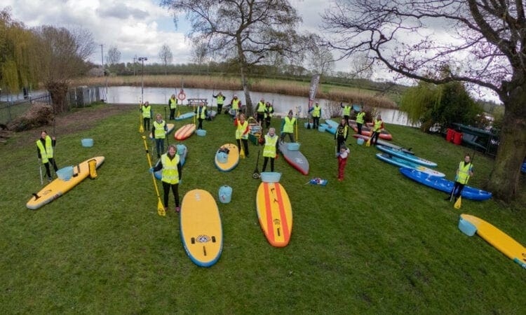 Paddleboarders push the boat out to help keep Avon riverbanks litter-free