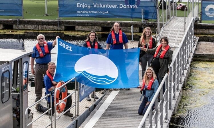 Canal charity awarded England’s 1st Blue Flag Marina Award in Liverpool