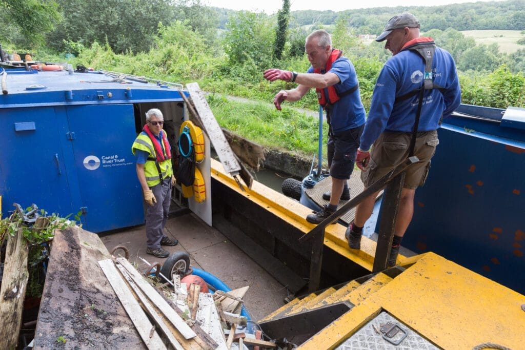 'Rubbish' boats launch - floating refuse collection is a first for the Kennet & Avon canal