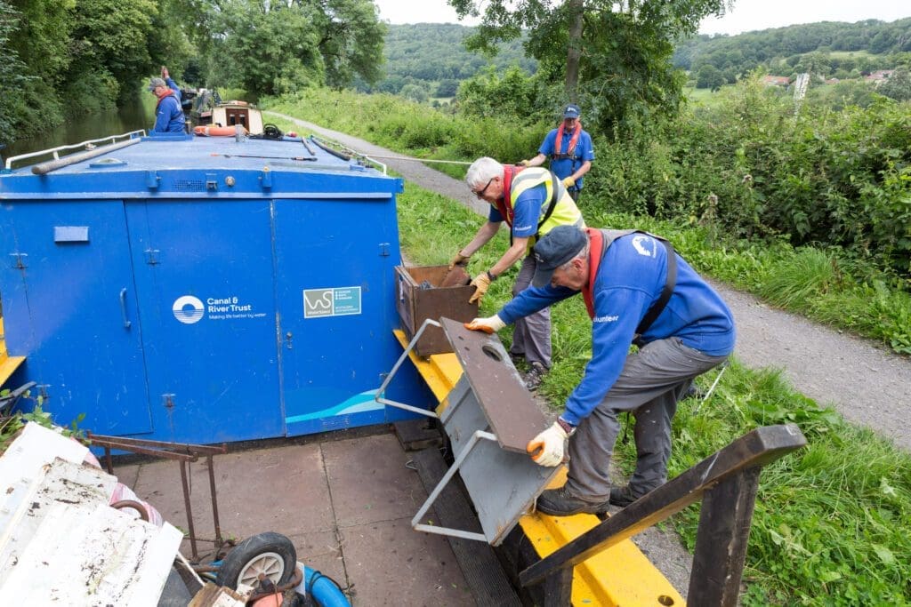 'Rubbish' boats launch - floating refuse collection is a first for the Kennet & Avon canal