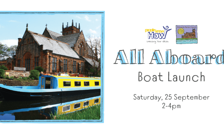 Launching the All Aboard canal boat