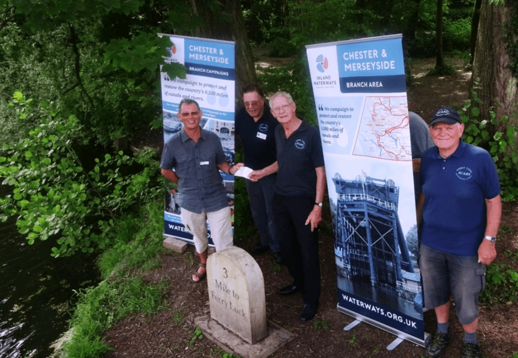 Presenting the IWA sponsorship cheque