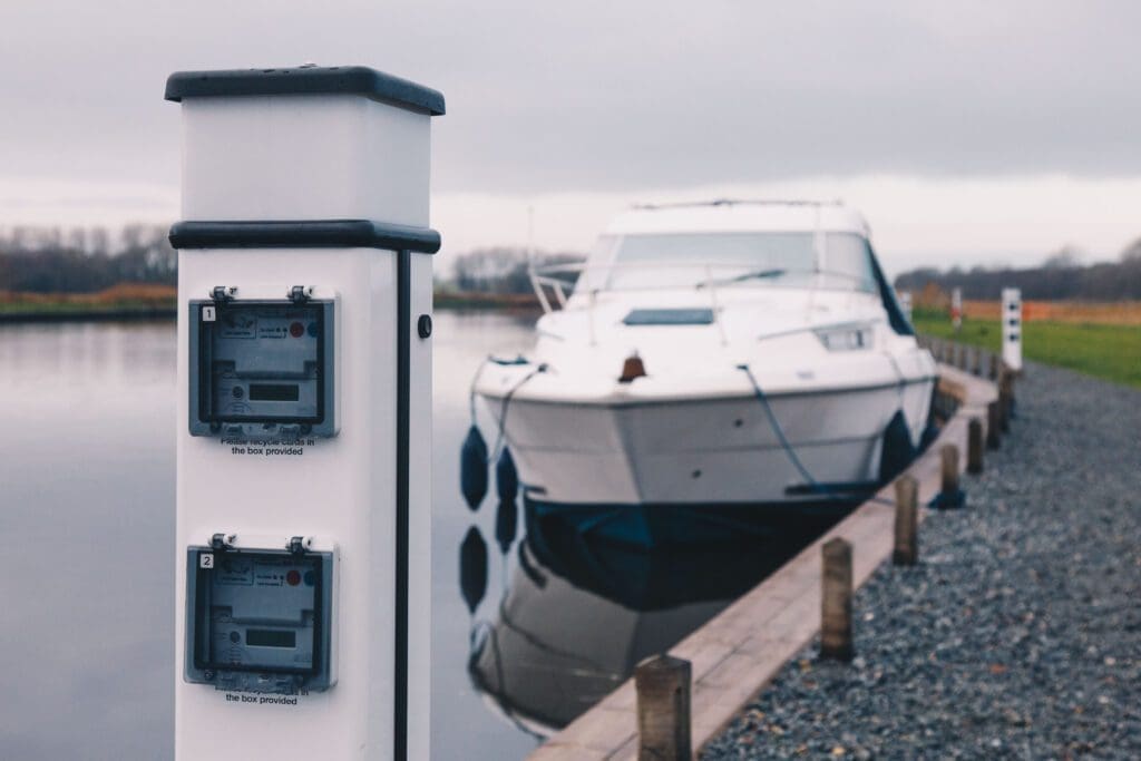 Electric charging points on the Broads
