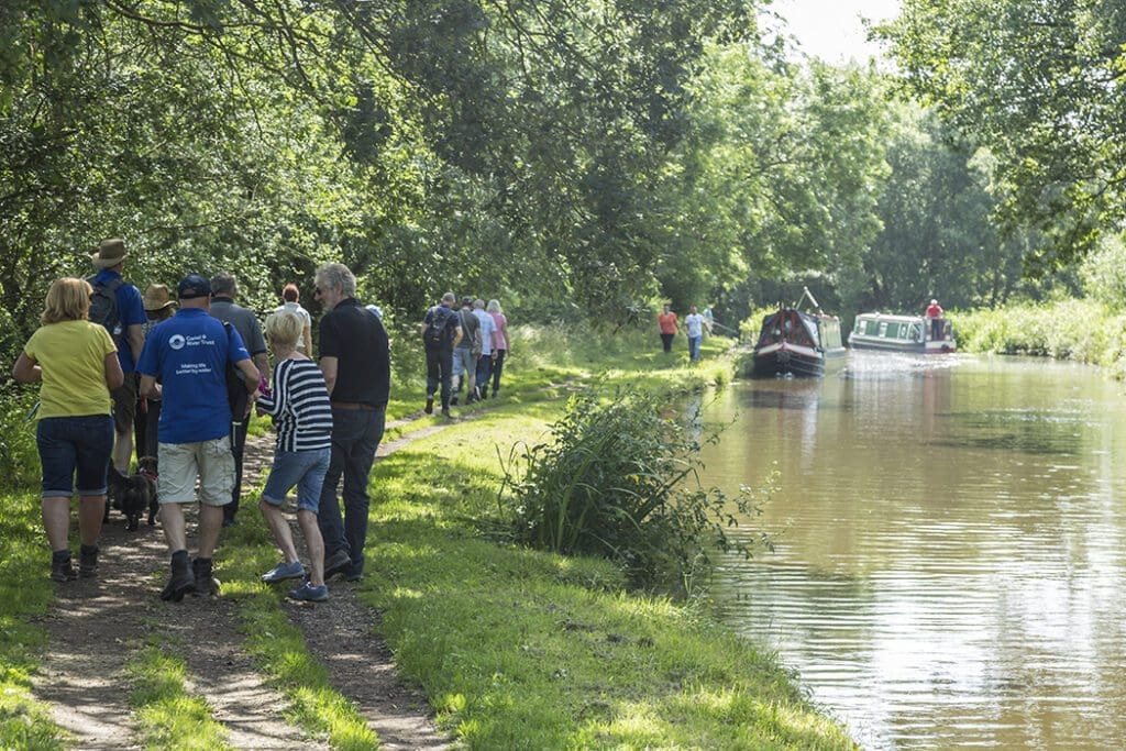 Active Waterways Cheshire group walking